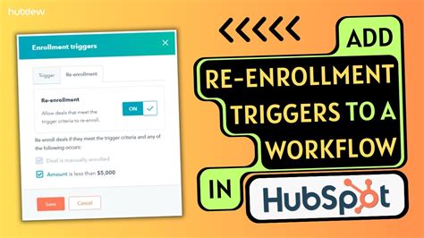 hubspot workflow re enrollment  Learn more about the Workflows API in the Workflows API overview 